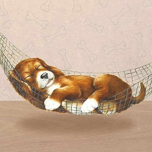 Servietten Dreaming Dog