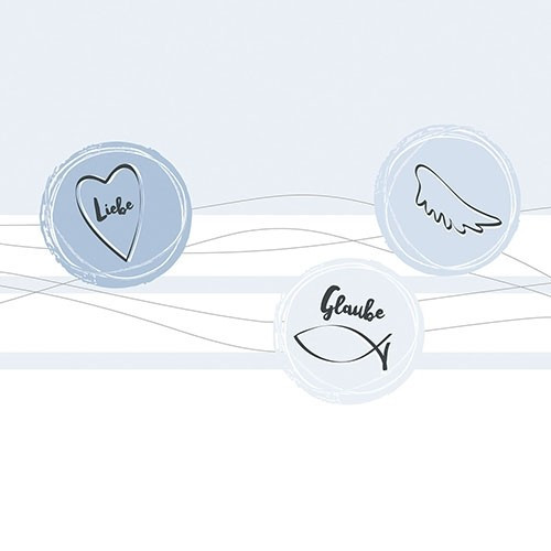 Servietten Communion Tags blue
