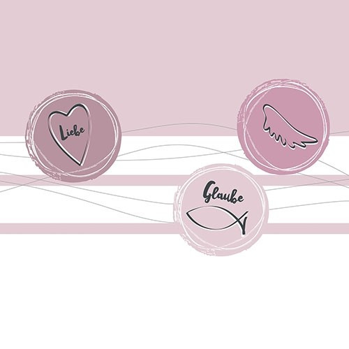 Servietten Communion Tags bordeaux