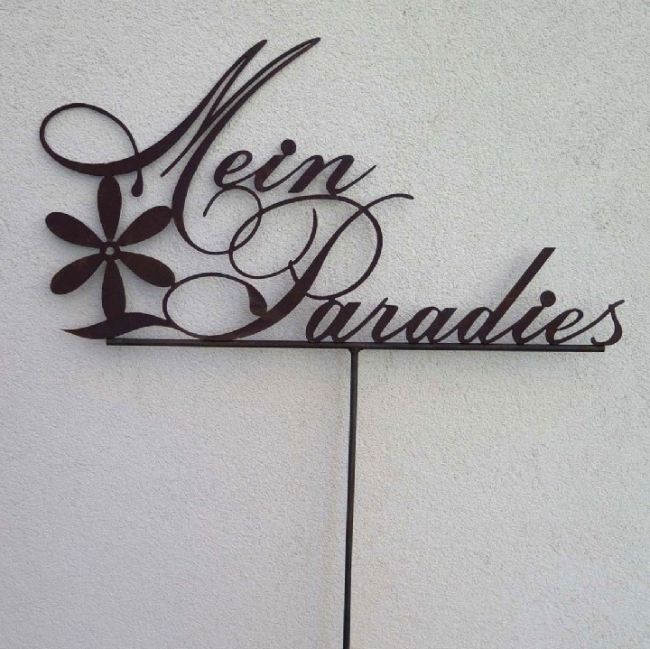 Edelrost Stab Mein Paradies