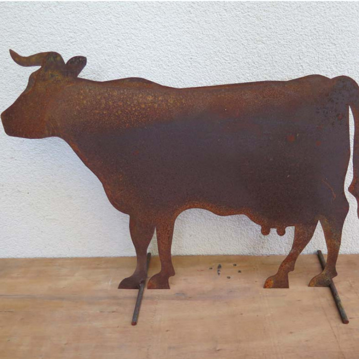 Edelrost Bauernhoftiere Kuh