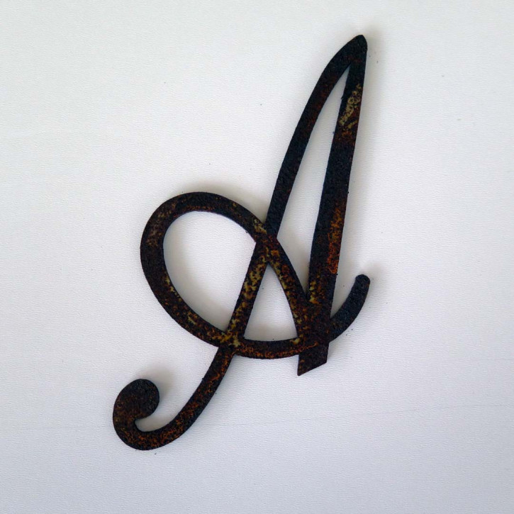 Edelrost Monogramm Buchstabe A