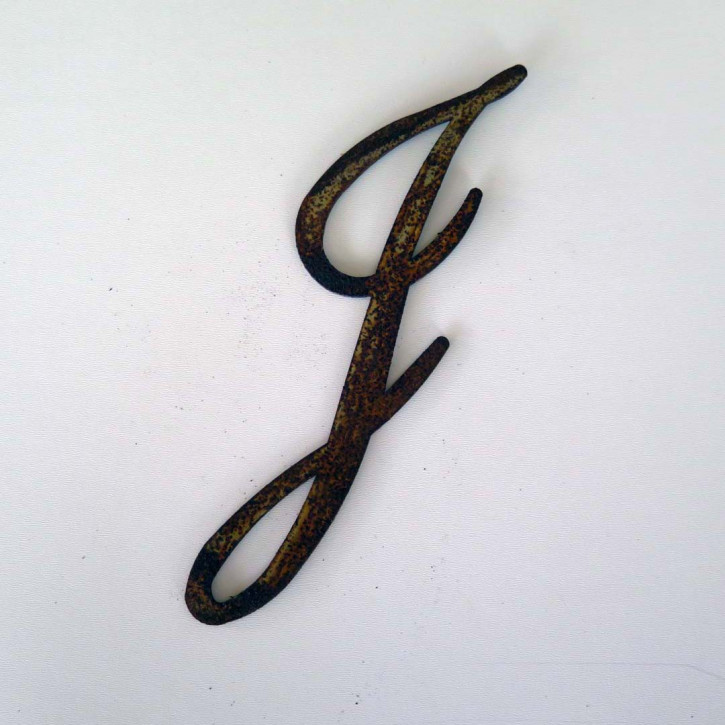 Edelrost Monogramm Buchstabe J