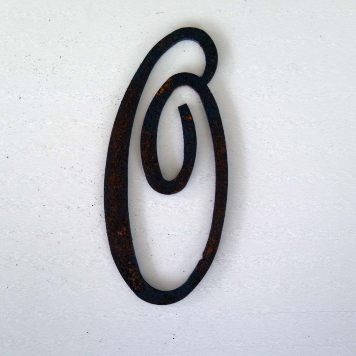 Edelrost Monogramm Buchstabe O