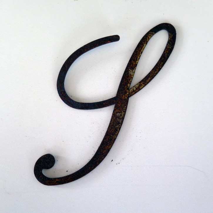 Edelrost Monogramm Buchstabe S