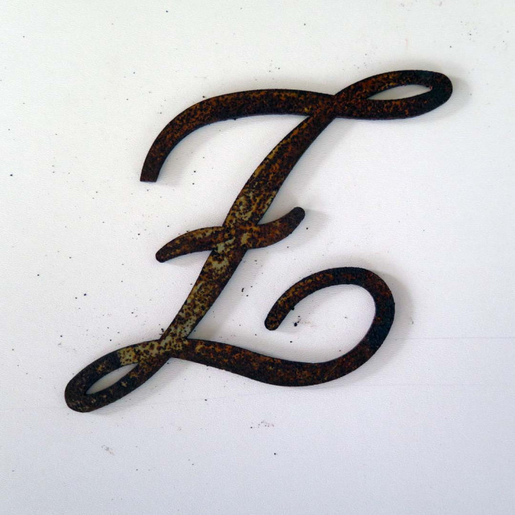 Edelrost Monogramm Buchstabe Z