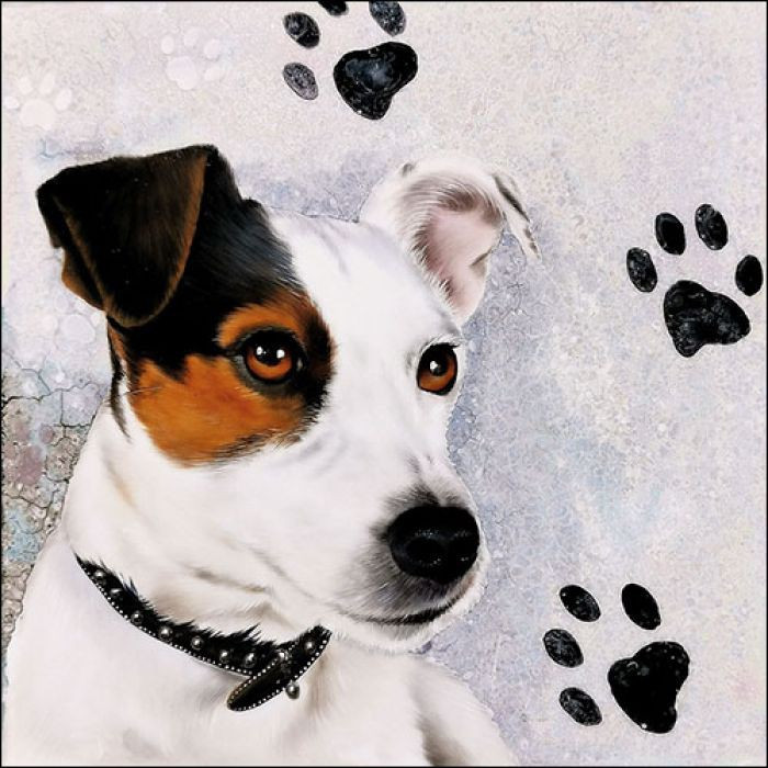 Servietten Jack Russel