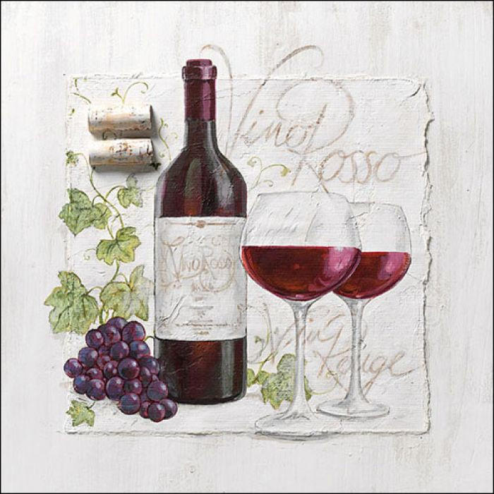 Servietten Vino Rosso